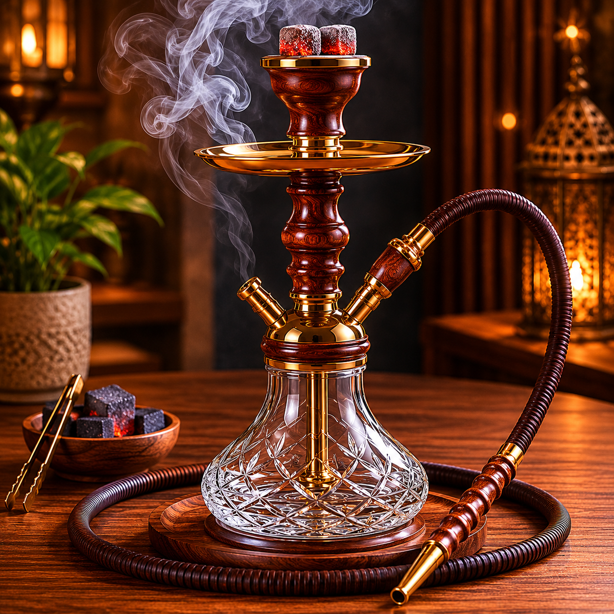ChatGPT Image May 29, 2026, 11_18_41 PM Classic Wooden Huka - Image 1